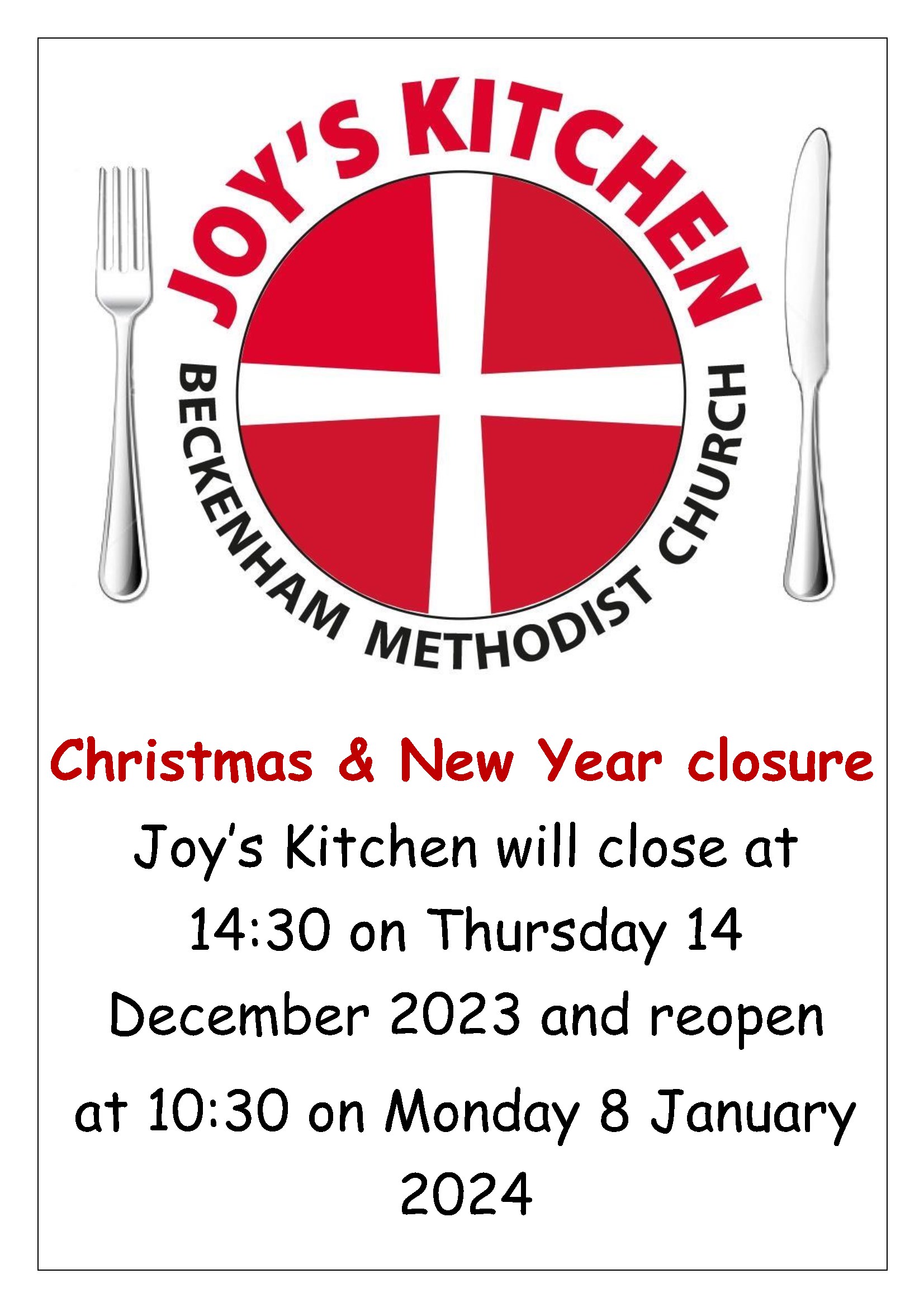 Joy's Kitchen Beckenham Methodist Church